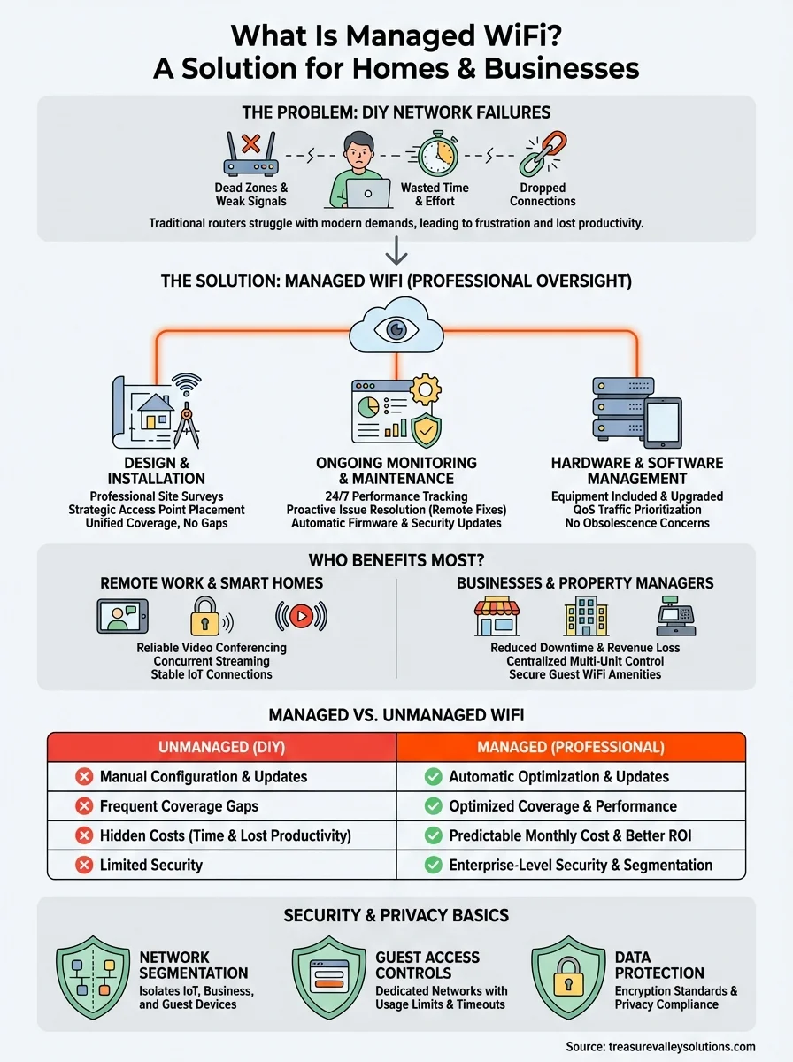 what is managed wifi infographic